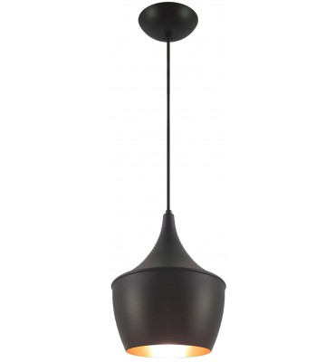 Pendente Style Cappadoscia alumínio preto c/ cobre