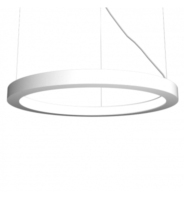 Pendente Anel Cilíndrico LED 30W 2700K 100cm branco