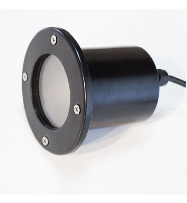Embutido de solo dicróica redondo preto