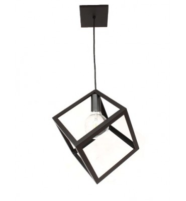 Pendente cúbico dourado