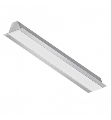 Perfil LED de embutir para gesso SLED9004 branco