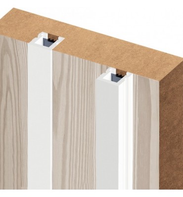 Perfil LED de embutir para mobiliário M10 SLED9081E 12V 7,2W/m 4000K