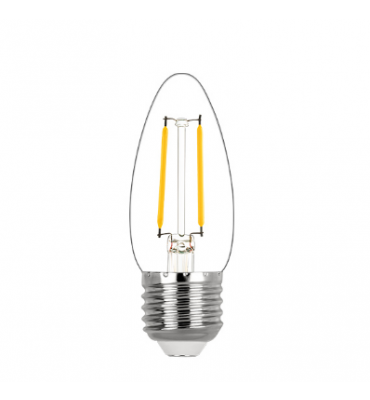 Lâmpada Vela filamento LED 2,5W 2700K - Stella