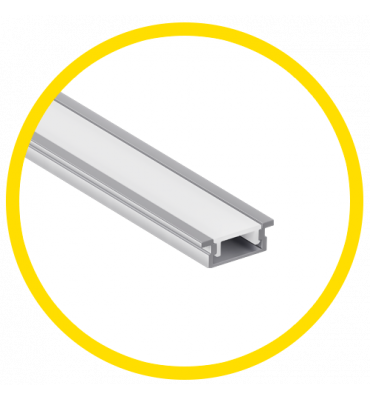 Perfil de embutir 23x10mm branco