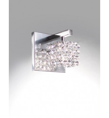 Arandela cromada com cristais