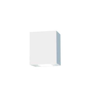 Arandela Kasse quadrada branco fosco sem kit