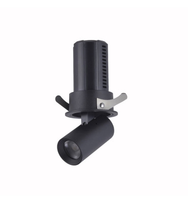 Spot Aiva LED de embutir 7W 2700K IRC97 preto