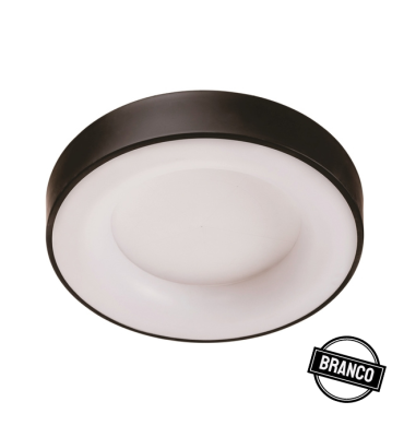 Plafon Dândi LED 32,8W 3000K Ø63x9cm branco