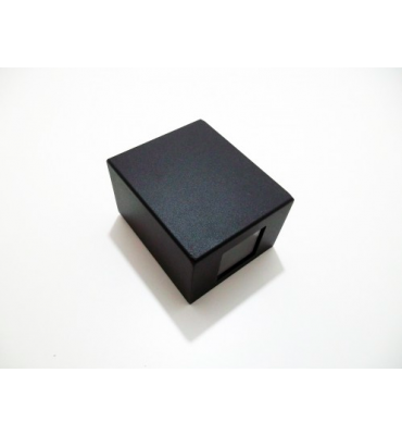 Arandela Kasse quadrada preta