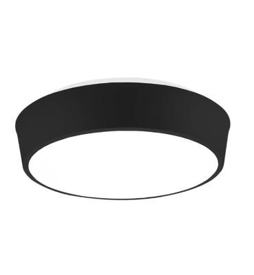 Plafon Lunare 47cm LED 37,8W 3000K preto