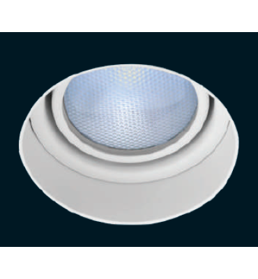 Embutido borderless MR16 redondo branco