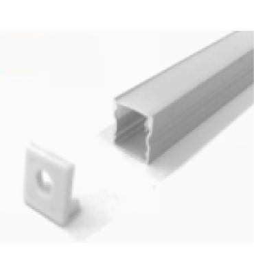 Perfil de sobrepor 9,5x10mm branco