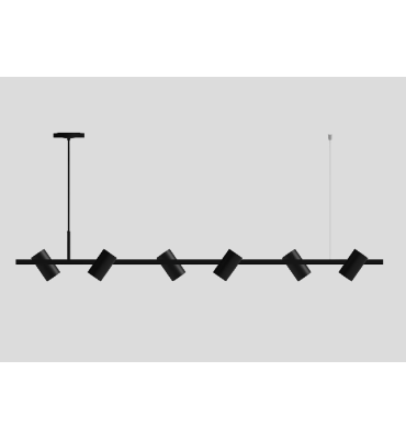 Pendente Atria Plus 140cm preto