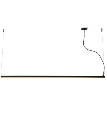 Pendente régua Garbo luz direta 23x17x2000mm preto