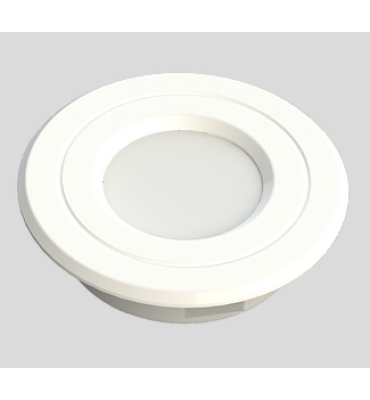 Luminária POP 0,9W 3000K redonda branca