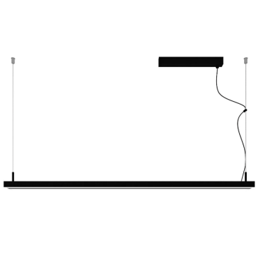 Pendente Eme iluminação direta e indireta LED 42,84W 3000K preto