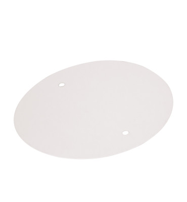 Disco de metal 12cm branco fosco