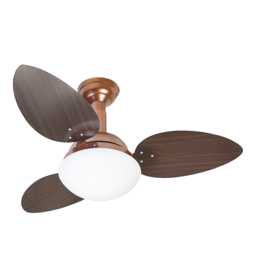 Ventilador de teto Jet 3 Pás Cobre/Tabaco