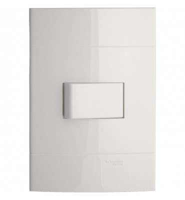 Placa c/ 1 tecla paralela branca Decor