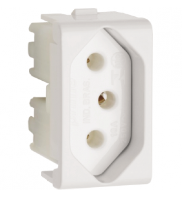 Módulo tomada 2P+T 20A 250V BR Decor