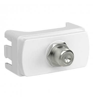 Módulo tomada TV a cabo branco Miluz