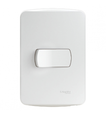 Placa c/ 1 tecla simples branca Miluz