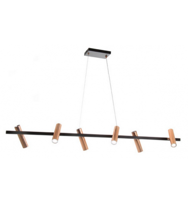 Pendente Preto Fosco 6xMinidicróica