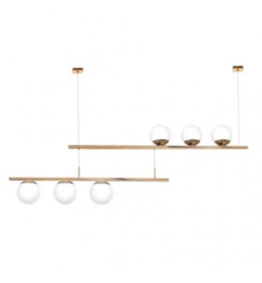 Pendente preto fosco c/ cobre brilho