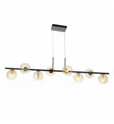 Pendente Champanhe com globo 8x G9