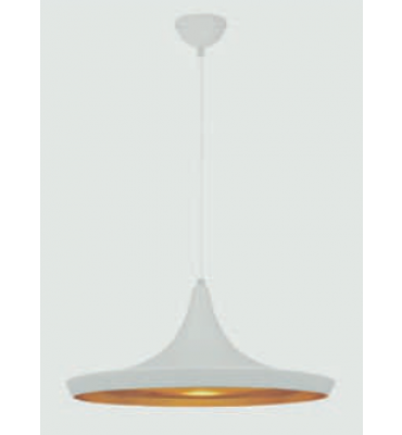 Pendente de metal branco chapéu