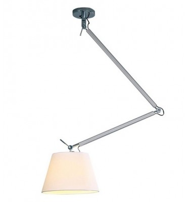 Pendente metal cúpula de tecido PD976