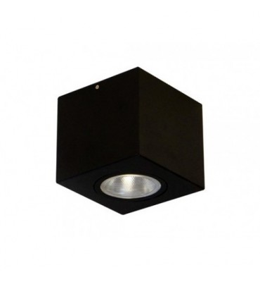 Plafon Florence sobrepor preto PAR16