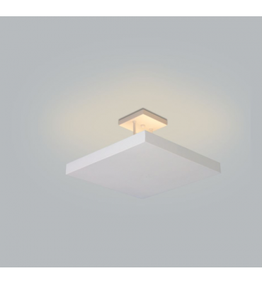 Plafon Home quadrado c/ haste 40cm 4xE27 BT