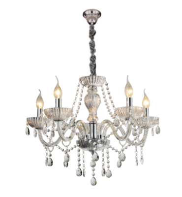 Lustre Valentina transparente 5x E14