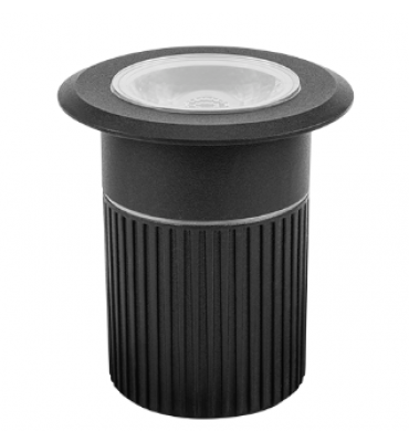 Embutido de solo Focco redondo 10W 3000K 30º preto