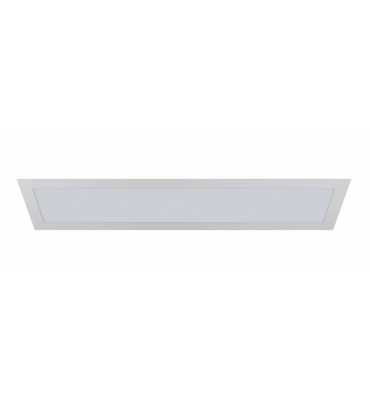 Painel LED embutir retangular 36W 3000K 120x15cm - Romalux
