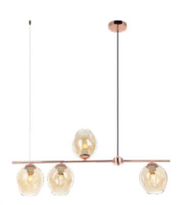 Pendente Cutie 4xE27 champagne