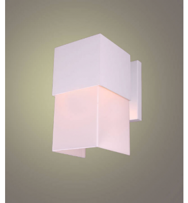 Arandela Alamo c/ policarbonato marrom