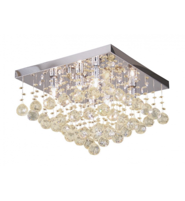 Plafon Cascata quadrado 6xG9 transparente