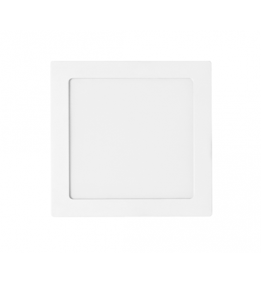 Painel LED embutir quadrado branco 12W 3000K 17cm - Stella