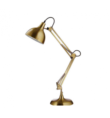 Luminária de mesa em metal dourado