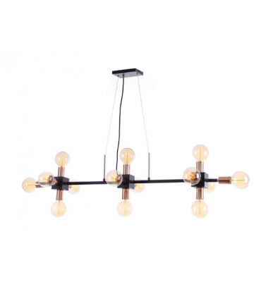 Pendente preto c/ champanhe 