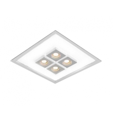 Embutido Box com aba quadrado 50x50cm branco