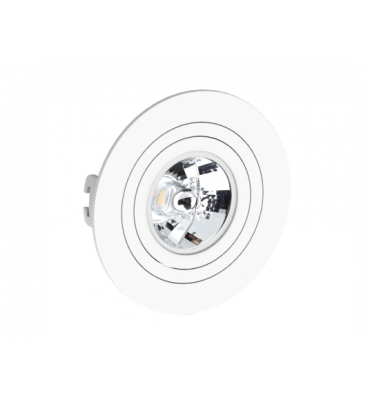 Embutido AR70 redondo branco