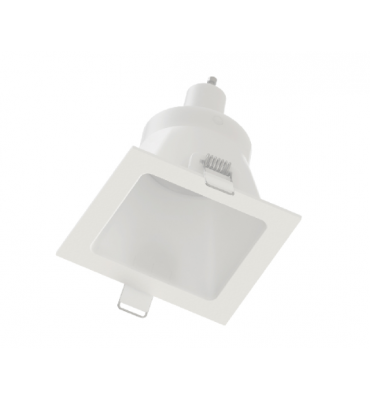 Embutido Hide Dicróica MR16 retangular recuado branco