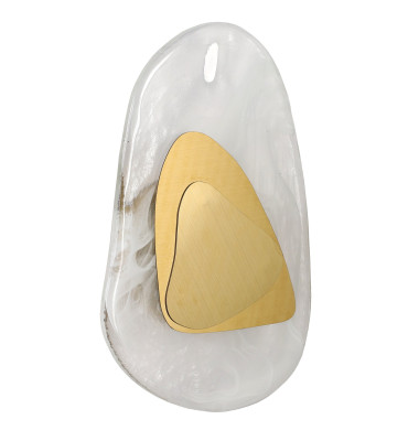 Arandela Stone LED dourada