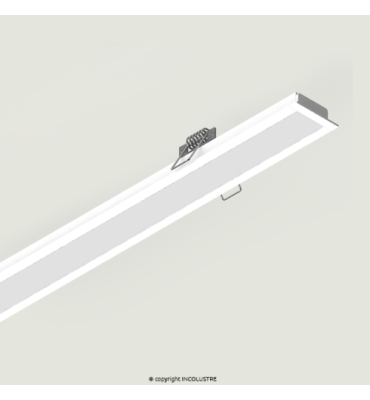 Perfil de embutir specialslim 35x13,5mm branco