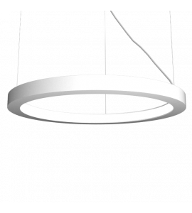 Pendente Anel Cilíndrico LED 30W 2700K 100cm branco