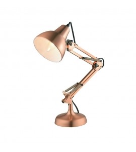 Luminária de mesa articulada cobre