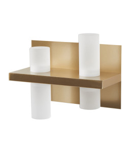 Arandela Lomme LED 2 módulos 12W 3000K dourado fosco